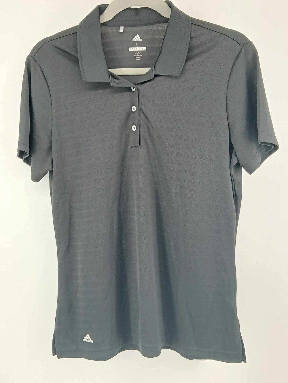Black adidas women’s polo performance shirt